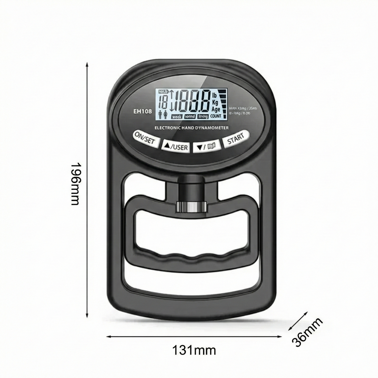 Le Petit Juge – Dynamomètre Digital Haute Précision (120kg) & Rechargeable