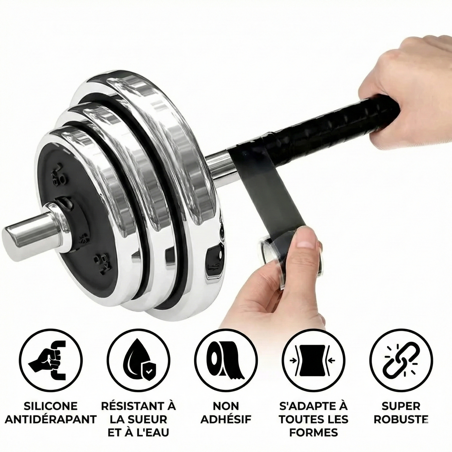 Ruban de Prise Silicone "Grip-Max" – Adhérence Totale & Protection