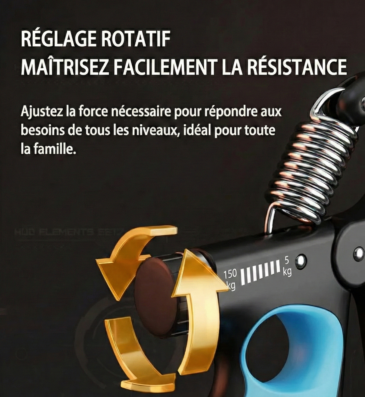 Le R-Shape Pro - Gripper Ajustable (5-150kg)