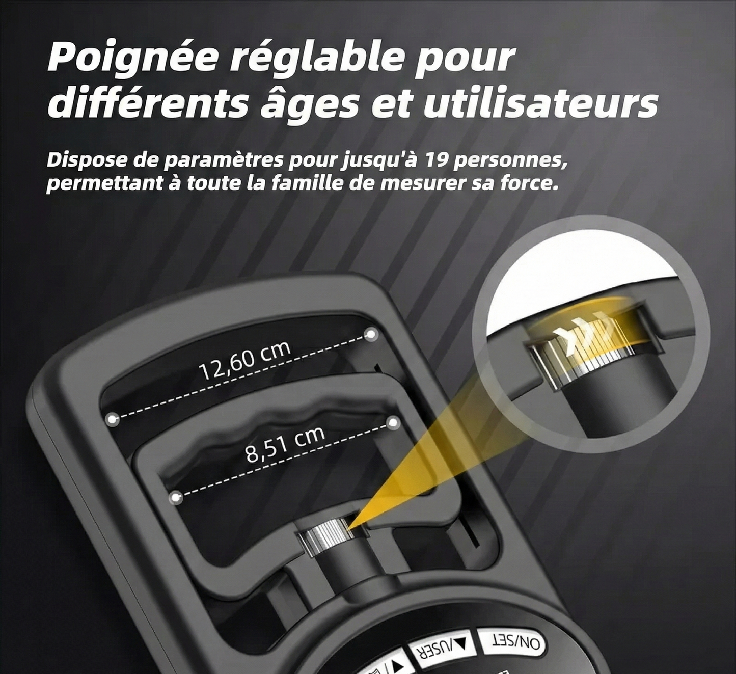 Le Petit Juge – Dynamomètre Digital Haute Précision (120kg) & Rechargeable